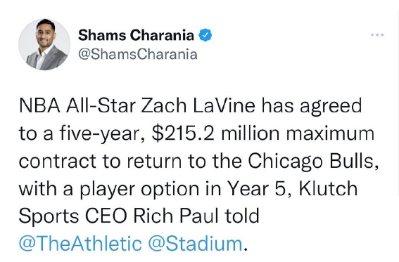  公牛拉文续约五年顶薪合同达成  